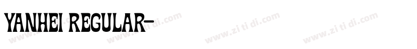 yanhei Regular字体转换